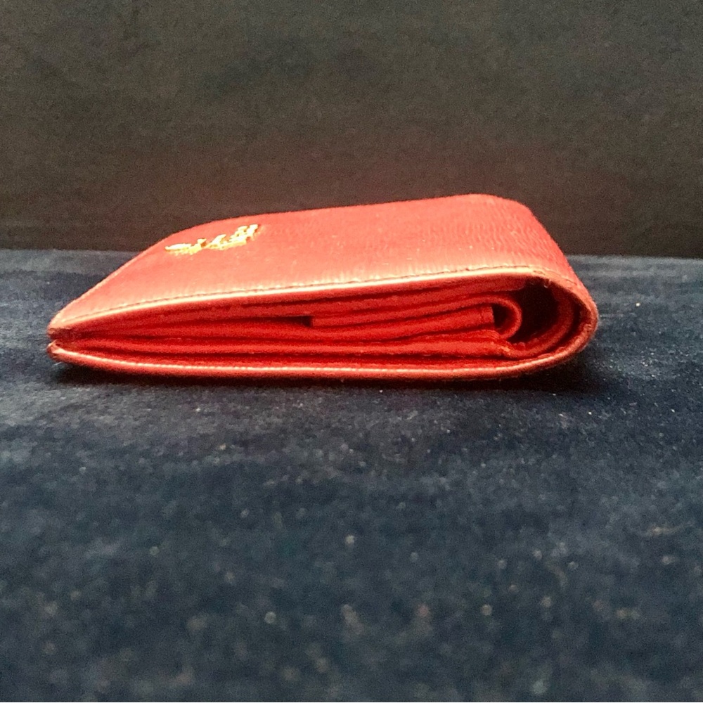 Prada Vitello Move Red Small Leather Wallet - Picture 4 of 12